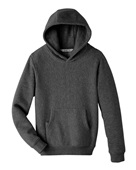 Team 365 Youth Zone Hydrosport Heavyweight Hooded Sweatshirt TT96Y DARK GREY HEATHER Primary