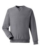 Team 365 Unisex Zone Hydrosport Heavyweight Crewneck Sweatshirt TT98 DARK GREY HEATHER Primary