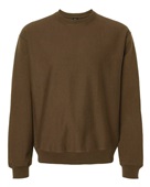 Hanes Unisex Beefy Sweats Premium Heavyweight Crewneck Sweatshirt OG600 ARMY BROWN Primary