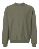 Hanes Unisex Beefy Sweats Premium Heavyweight Crewneck Sweatshirt OG600 FATIGUE GREEN Primary