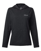 Huk Women's Coldfront+ Hooded Sweatshirt H6130023 HEATHER BLACK Primary