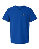 Jaanuu Men's Holmes Everyday 1-Pocket Scrub V-Neck Top M10001