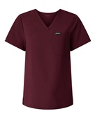 Jaanuu Women's Rhena Essential 1-Pocket Scrub V-Neck Top W10001