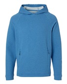North End Men's Spirit Textured Hooded Pullover NE729 LIGHT NAUTICAL BLUE HEATHER Primary