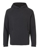 North End Men's Spirit Textured Hooded Pullover NE729 BLACK HEATHER Primary