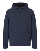 North End Men's Spirit Textured Hooded Pullover NE729 CLASSIC NAVY HEATHER Primary