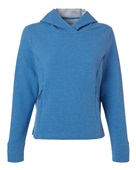 North End Women's Spirit Textured Hooded Pullover NE729W LIGHT NAUTICAL BLUE HEATHER Primary