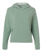 North End Women's Spirit Textured Hooded Pullover NE729W SAGE GREEN HEATHER Primary