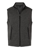 North End Men's Jasper Jacquard Fleece Vest NE731