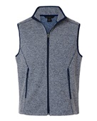 North End Men's Jasper Jacquard Fleece Vest NE731