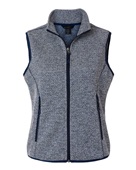 North End Women's Jasper Jacquard Fleece Vest NE731W