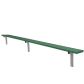 15 FT Player Bench - In-Ground  (Powder Coated)