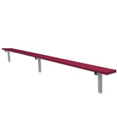 15 FT Player Bench - In-Ground  (Powder Coated)
