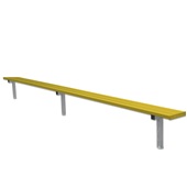 15 FT Player Bench - In-Ground  (Powder Coated)
