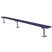 15 FT Player Bench - Surface Mount  (Powder Coated)