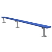 15 FT Player Bench - Surface Mount (Powder Coated)