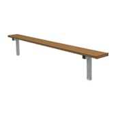 7.5 FT Player Bench - In-Ground (Powder Coated)