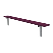 7.5 FT Player Bench - In-Ground  (Powder Coated)