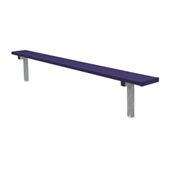 7.5 FT Player Bench - In-Ground  (Powder Coated)