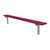 7.5 FT Player Bench - In-Ground  (Powder Coated)