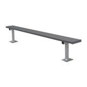 7.5 FT Player Bench - Surface Mount (Powder Coated)