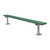 7.5 FT Player Bench - Surface Mount (Powder Coated)