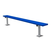 7.5 FT Player Bench - Surface Mount  (Powder Coated)