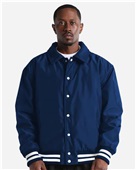 Shaka Wear Unisex Collared Varsity Jacket SHCVBJ