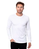 Threadfast Apparel Unisex Epic CVC Long Sleeve T-Shirt T3001 SOLID WHITE Primary