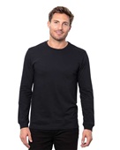 Threadfast Apparel Unisex Epic CVC Long Sleeve T-Shirt T3001 SOLID BLACK Primary
