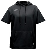 Adult Youth Stealth Short Sleeve Hoodie BLACK Primary