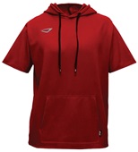 Adult Youth Stealth Short Sleeve Hoodie RED Primary