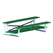 7.5 FT (2 Row - Double Foot Plank) - All Aluminum (Powder Coated) Bleacher