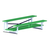 7.5 FT (2 Row - Double Foot Plank) - All Aluminum (Powder Coated) Bleacher