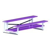 7.5 FT (2 Row - Double Foot Plank) - All Aluminum (Powder Coated) Bleacher