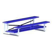 7.5 FT (2 Row - Double Foot Plank) - All Aluminum (Powder Coated) Bleacher