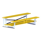 7.5 FT (2 Row - Double Foot Plank) - All Aluminum (Powder Coated) Bleacher