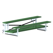 7.5 FT (2 Row - Double Foot Plank) - Tip & Roll (Powder Coated) Bleacher
