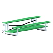 7.5 FT (2 Row - Double Foot Plank) - Tip & Roll (Powder Coated) Bleacher