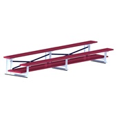 15 FT (2 Row - Double Foot Plank) - (Powder Coated) Bleacher