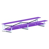 15 FT (2 Row - Double Foot Plank) - (Powder Coated) Bleacher