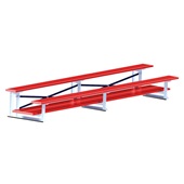 15 FT (2 Row - Double Foot Plank) - (Powder Coated) Bleacher
