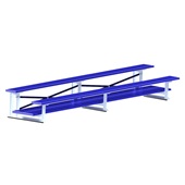 15 FT (2 Row - Double Foot Plank) - (Powder Coated) Bleacher