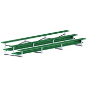21 FT (3 Row - Double Foot Plank) - All Aluminum  (Powder Coated) Bleacher