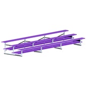 21 FT (3 Row - Double Foot Plank) - All Aluminum  (Powder Coated) Bleacher