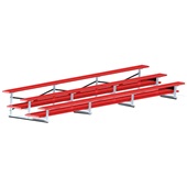 21 FT (3 Row - Double Foot Plank) - All Aluminum (Powder Coated) Bleacher