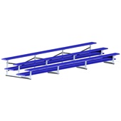 21 FT (3 Row - Double Foot Plank) - All Aluminum  (Powder Coated) Bleacher