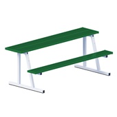 7.5 FT Portable Scorer Table with Bench (Outdoor) Powder Coated