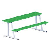 7.5 FT Portable Scorer Table with Bench (Outdoor) Powder Coated