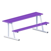 7.5 FT Portable Scorer Table with Bench (Outdoor) Powder Coated